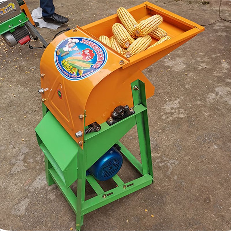 220v电动扒皮机脱皮脱t粒电动剥皮一体机玉米脱粒机减轻劳动强度m