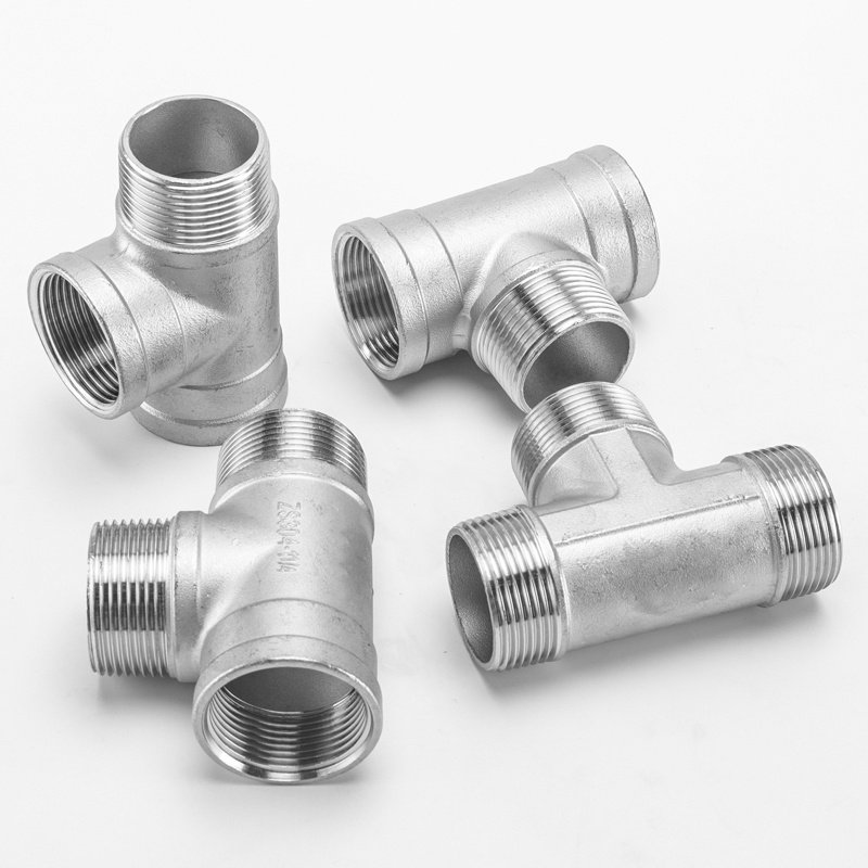 接头水器水管2寸外内不锈钢内外dn32三通外丝三通