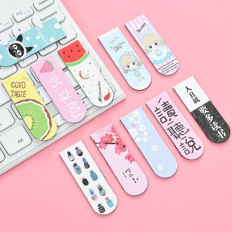 网红公主磁性书签创意可爱少女心学学生简约书签