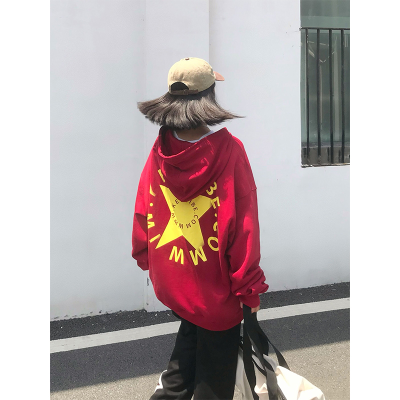 FAK刀刀卫衣男连帽宽松oversize潮牌美式高街情侣装休闲套头上衣