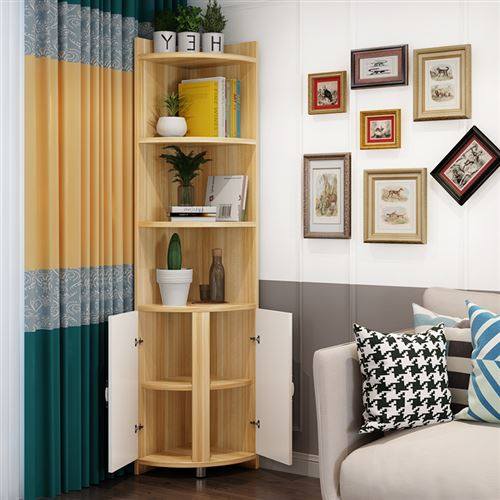 尺寸角柜墙角三角形扇形卧室储物柜收纳靠墙多功能角柜