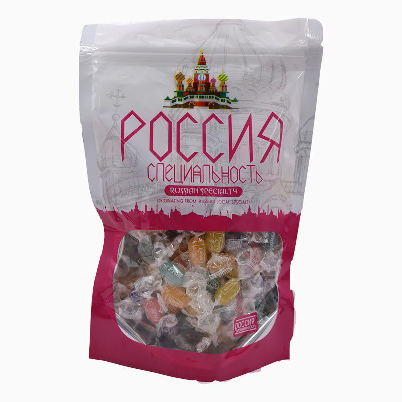 bayansulu水果糖网红热剧韩商言李现同款俄罗斯透明夹心糖送铁盒