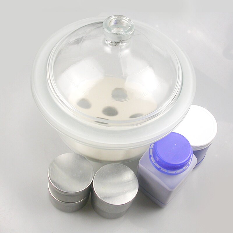 玻璃干燥器秤量盒变色硅胶凡士林套装茶叶qs检测干燥箱