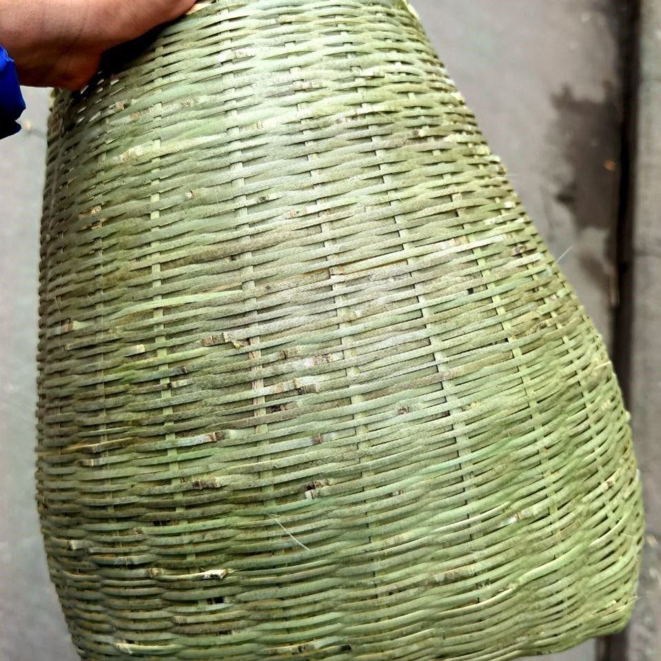 茶叶竹编手工茶篮制品采茶篮子篓鱼篓茶箩青竹竹编