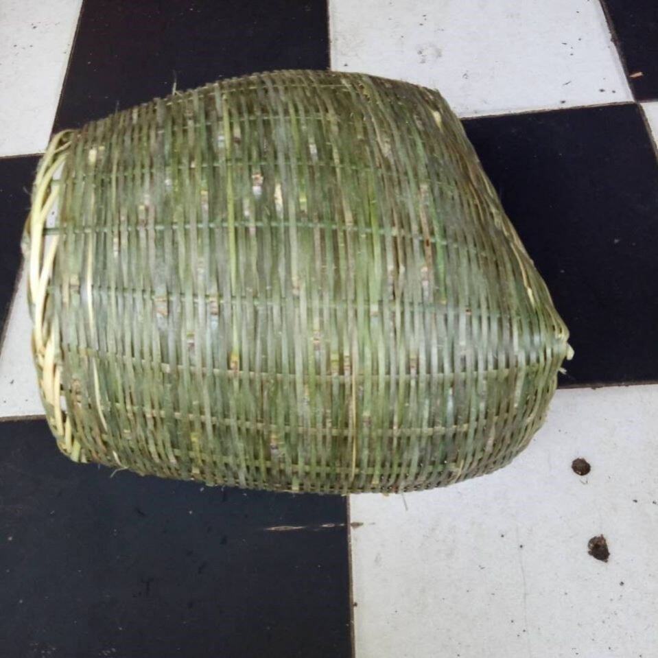 茶叶竹编手工茶篮制品采茶篮子篓鱼篓茶箩青竹竹编