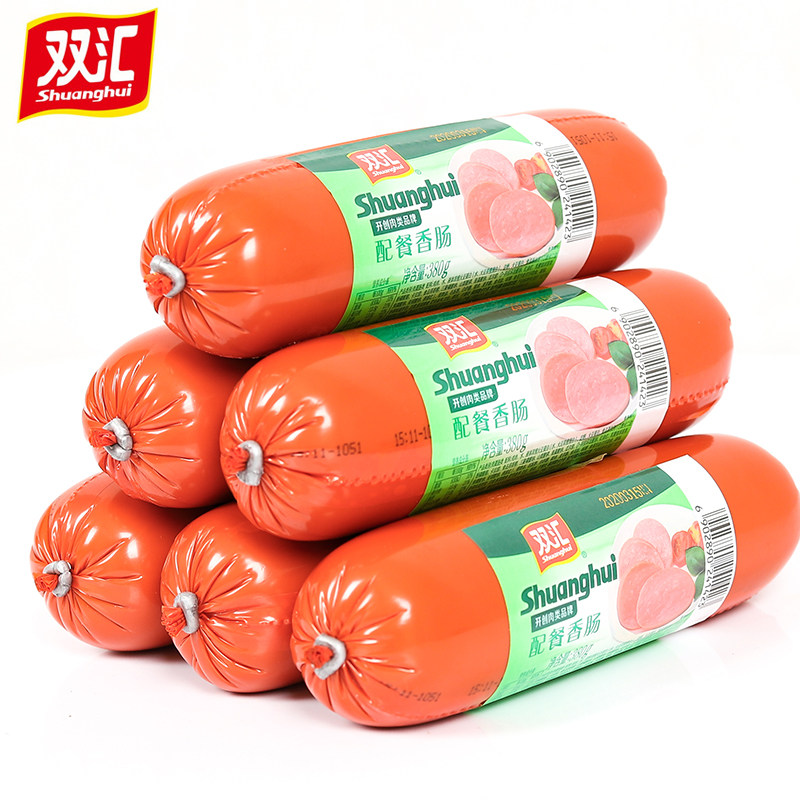 双汇配餐香肠380g炒菜火腿肠休闲食品零食小吃吃早餐包装即食肠类