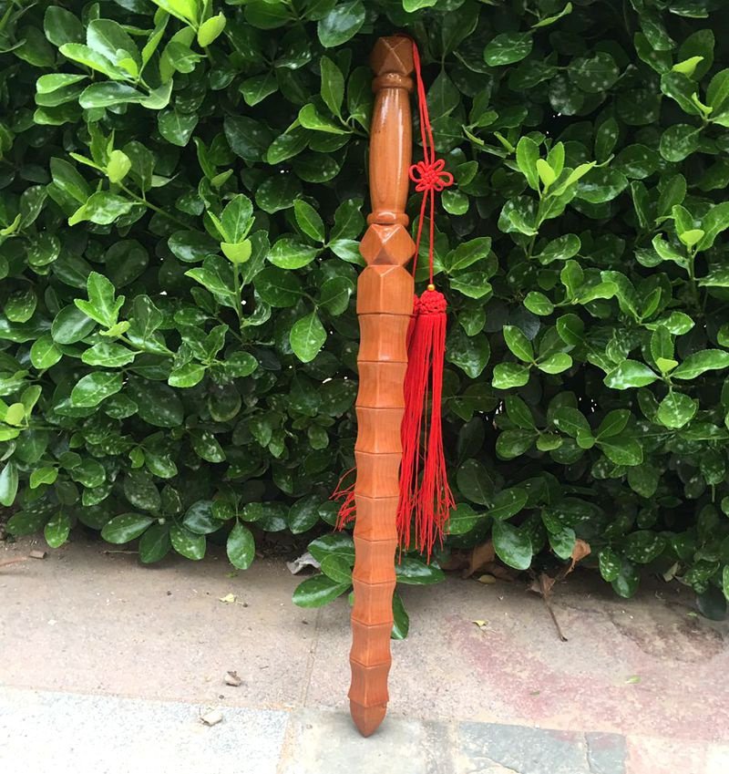 桃木新款健身家居用品道教工艺饰品木雕神鞭鞭打木雕