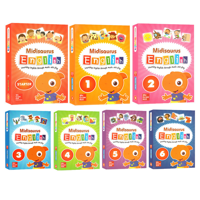 英语教材原版启蒙幼儿midisaurusenglish米迪6级进口english原版其它