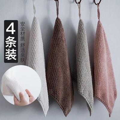 家用洗脸学生号房抹手布挂巾擦手方巾棉搽手巾挂式毛巾