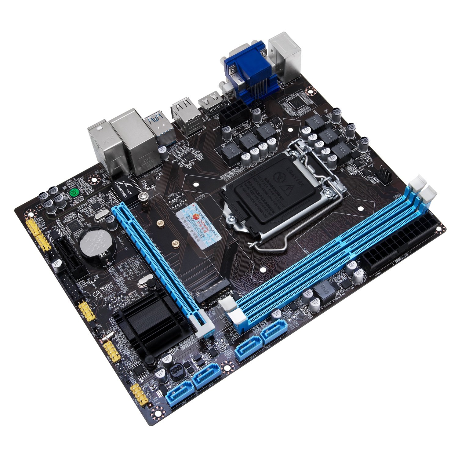 cpu新款套装台式1150针i35i71155针华南b75b85h61电脑主板.