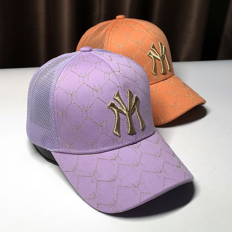 夏季薄款透气遮阳网帽刺绣时尚my帽子ins帽子