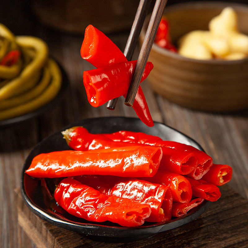 四川老坛220g*3袋吴老倌泡泡红椒_腌制/榨菜/泡菜_吴老倌食品旗舰店