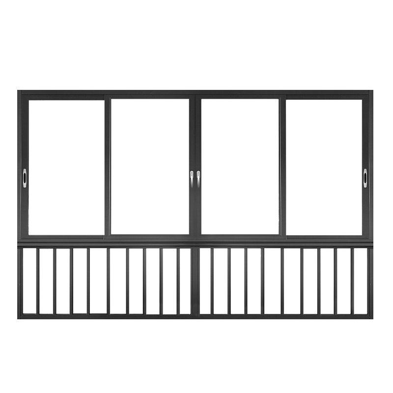 断桥推拉拉窗福临门世家三轨隔音隔热铝封阳台铝合金窗