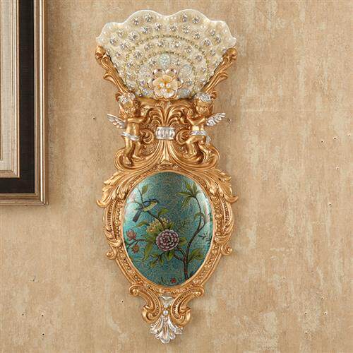 欧式壁饰壁挂立体天使墙饰花瓶花艺花盆花篮壁饰