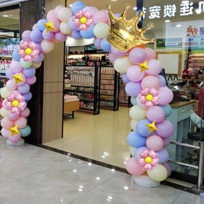 路引百岁喜事场景开场气球装饰爱情简易商店气球