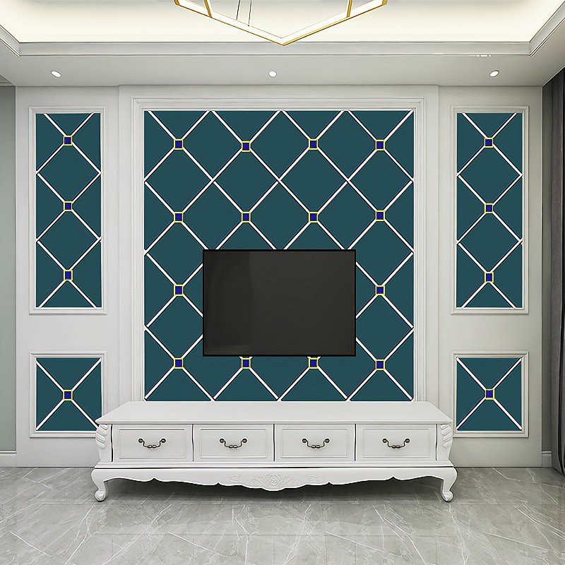 电视墙背景墙自带边框客厅自黏墙布影视墙画简约墙布