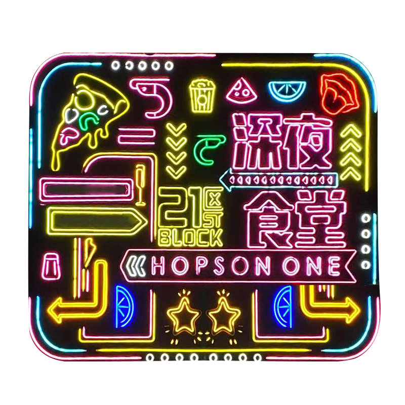 led霓虹灯发光字装饰ins网红墙造型柔性广告招牌港式酒吧定制logo