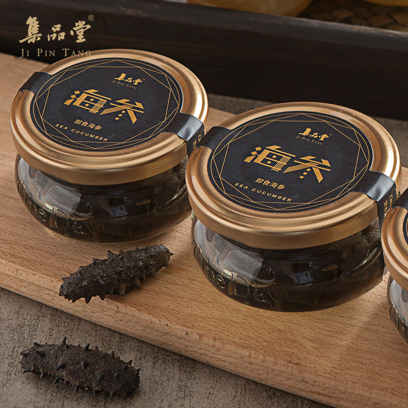 集品堂oneday鲜炖即食辽刺海参罐头3瓶礼盒新鲜大连野生冷冻水产