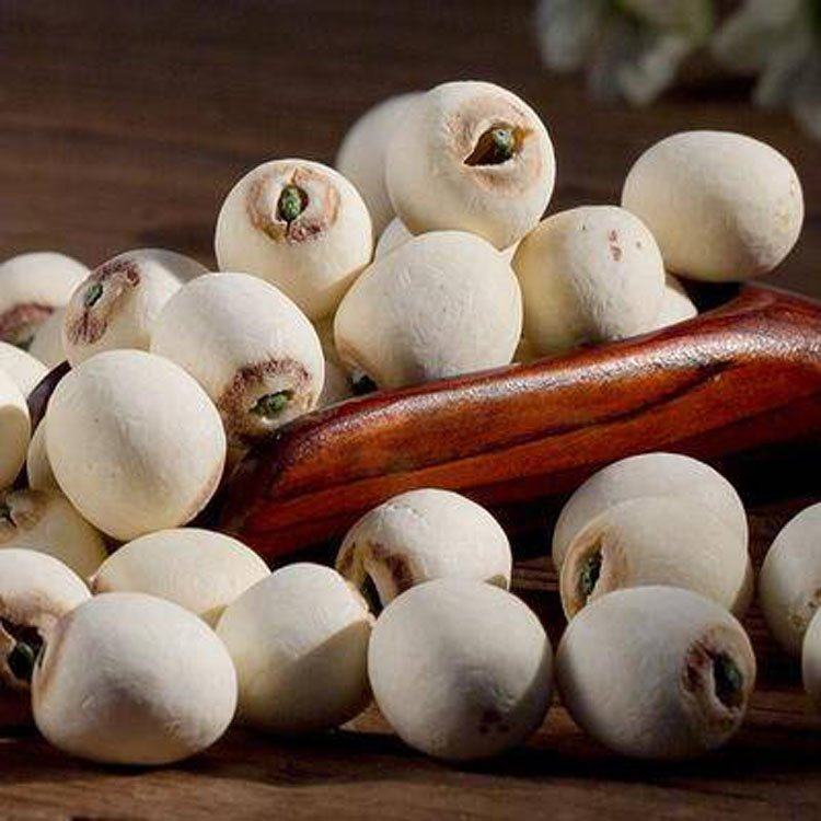 湖南农家特产有芯白莲子干货500g带芯磨皮白连无硫带心白连籽包邮