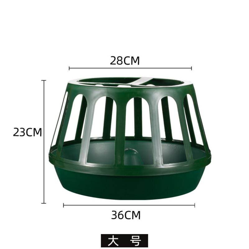 防扒食大s大鸡食槽饲料槽圆食盆料槽熟胶养鸡料桶喂食曹大小下料