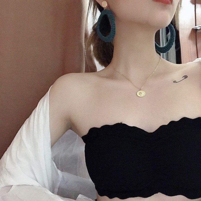 内衣无肩带夏束胸无钢圈气质美背小胸罩裹胸夏天穿吊带裙的内衣