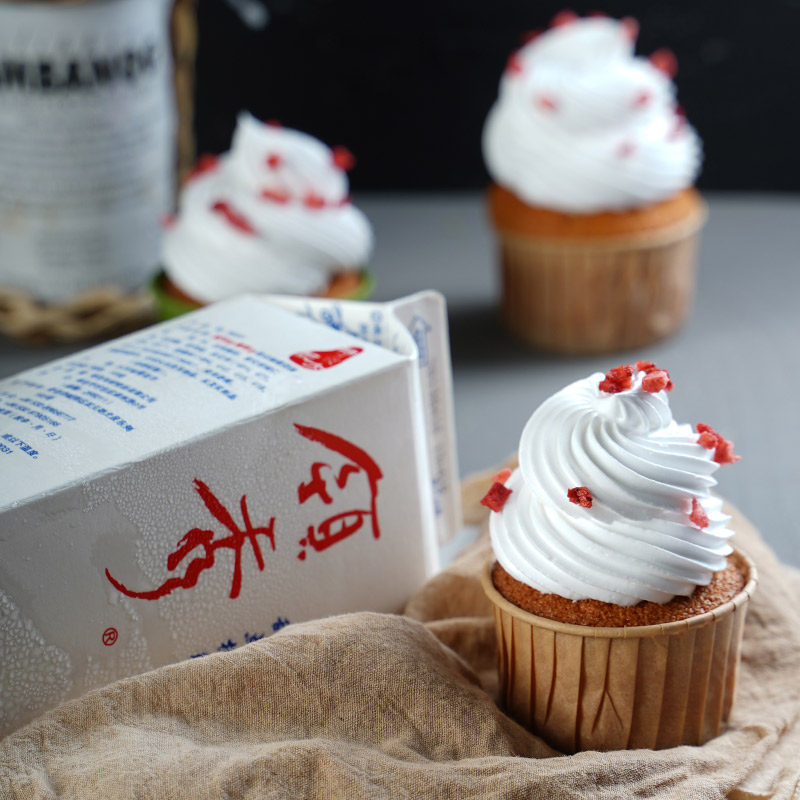 奶油kfi可颂领秀植脂物淡蛋糕烘焙家用1kg奶油