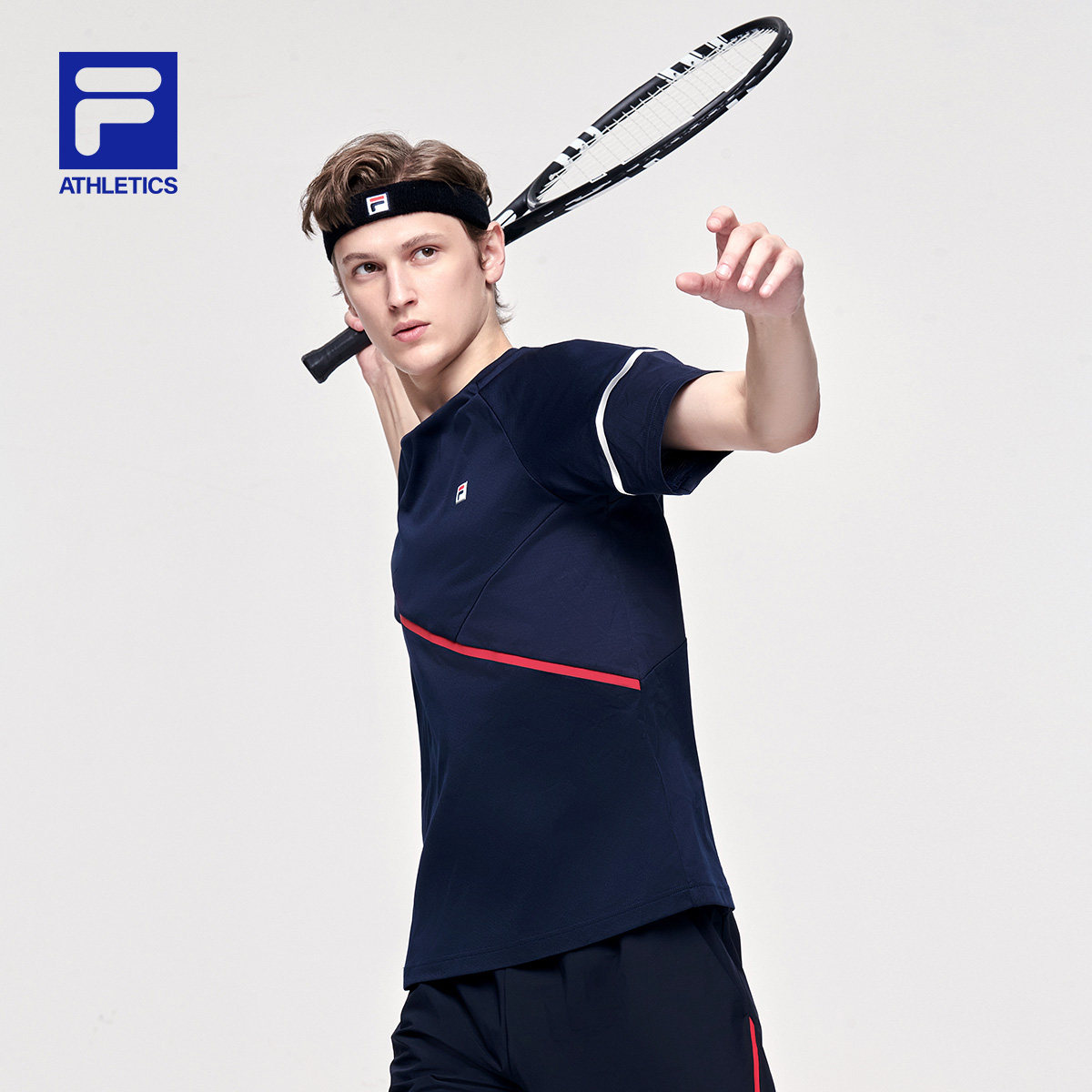 filaathletics斐乐男士短袖2021年夏季新款运动网球运动t恤