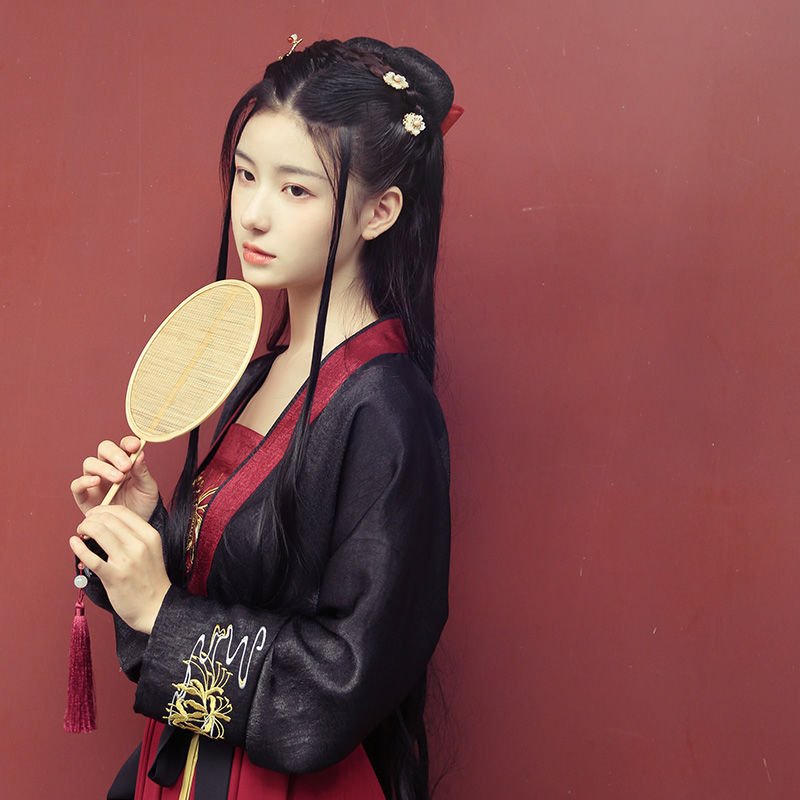 曼珠沙华汉服女古装中国国风cos汉元素齐胸襦裙日常汉服