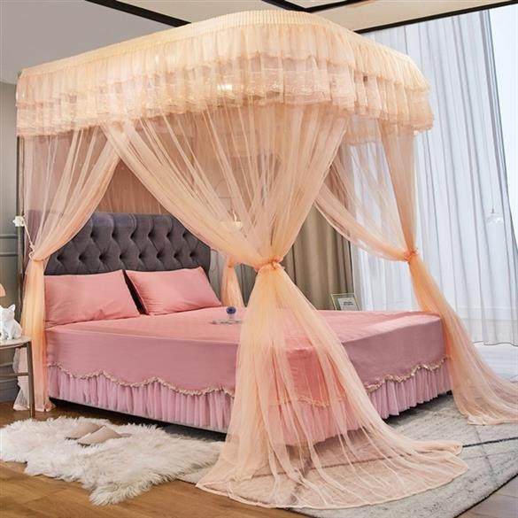 2021维18m公主欧式米床固定支架双人家用蚊帐蚊帐