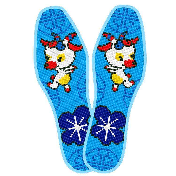 男式垫底生肖鞋垫十字绣鞋底十二满绣花样绣花鞋垫