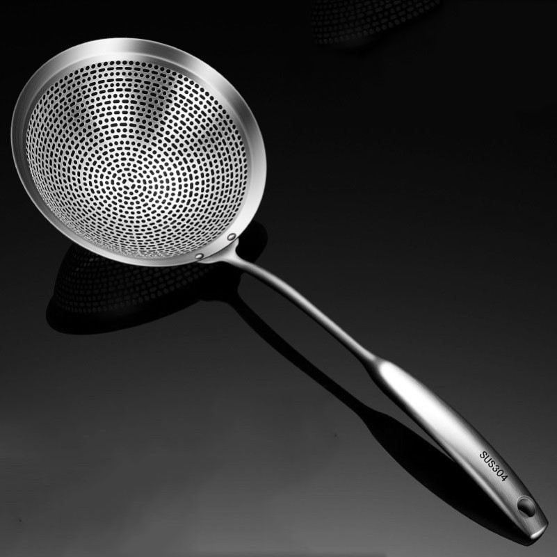 漏子滤网不锈钢漏勺一体成型豆浆专用加厚面粉漏勺