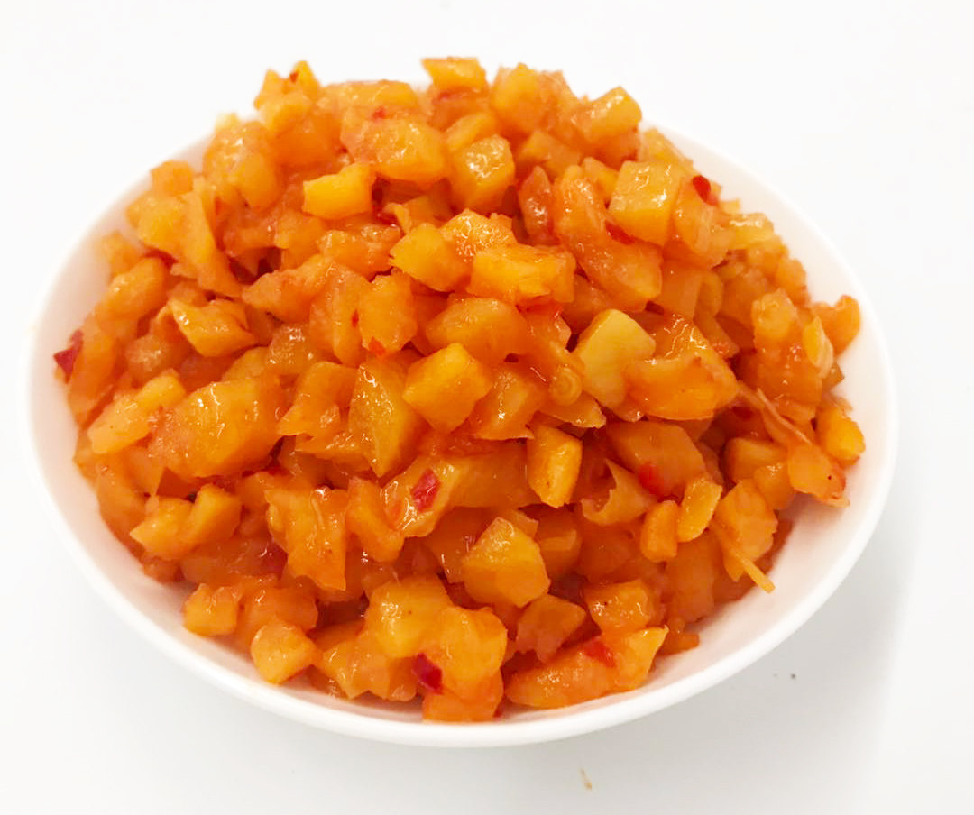 荆香剁椒萝卜9斤热干面红红萝卜丁丁咸菜菜菜腌制