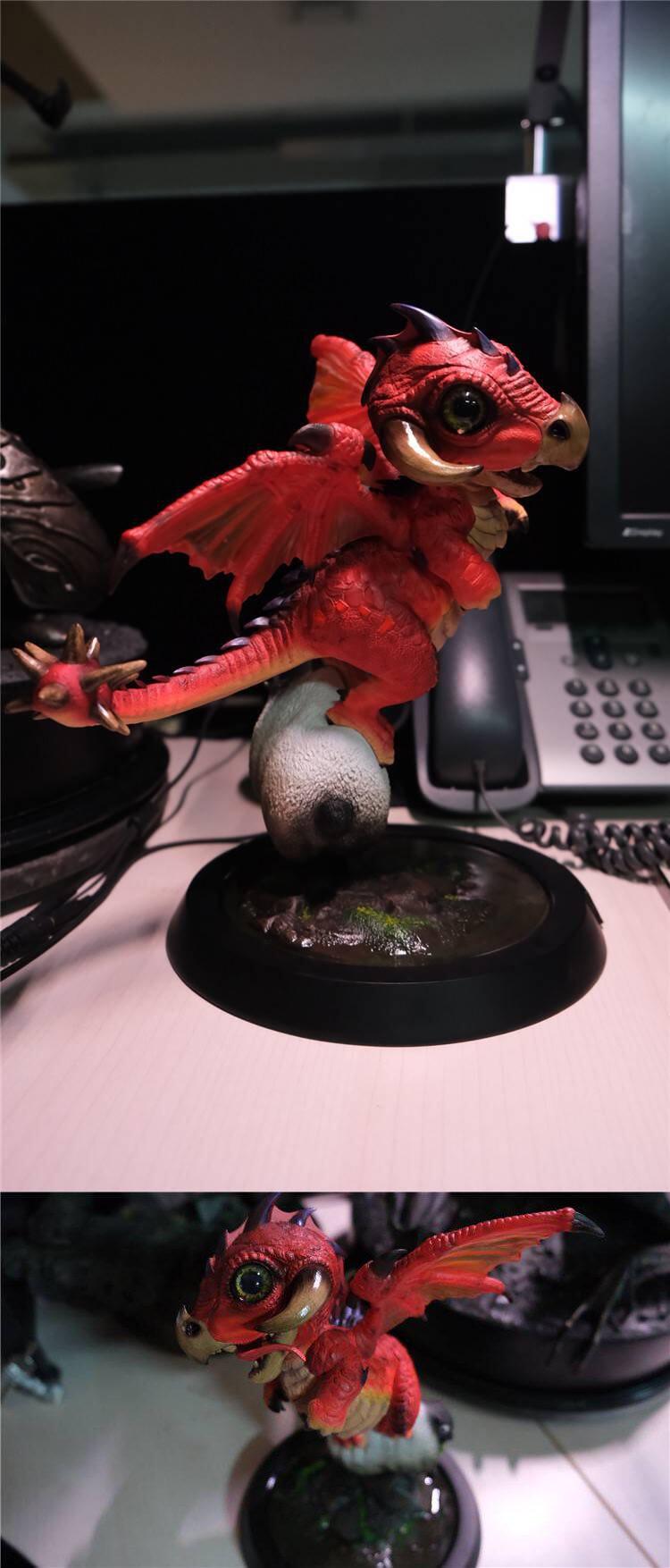 bigfootworkshop红龙龙宝宝仿真西方飞龙精致gk手办雕像手办