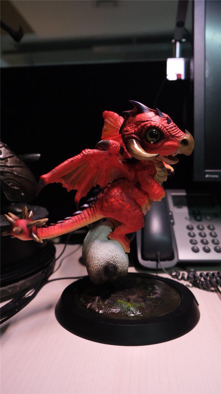 bigfootworkshop红龙龙宝宝仿真西方飞龙精致gk手办雕像手办