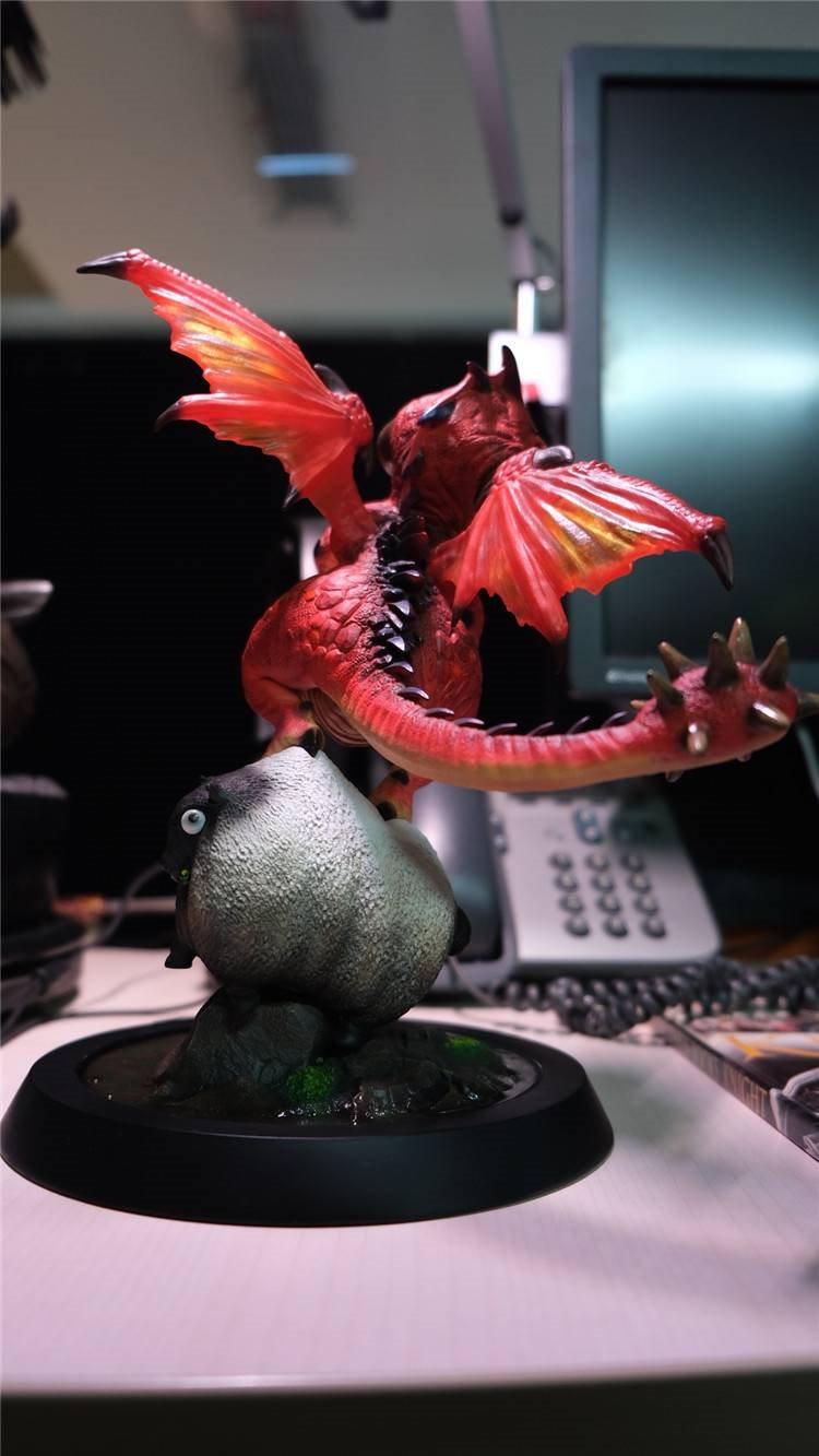 bigfootworkshop红龙龙宝宝仿真西方飞龙精致gk手办雕像手办