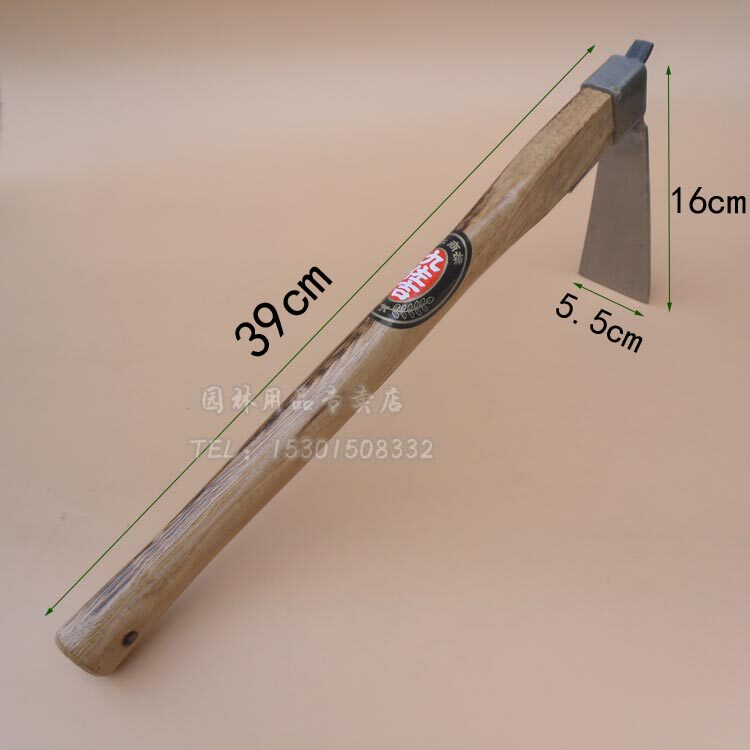 锄头不锈钢7号头小木柄短柄菜手农用工具园林工具锄头