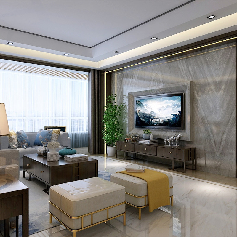 效果图 客厅整装设计装修￥10000已售8件100 评价百安居全包装修订金