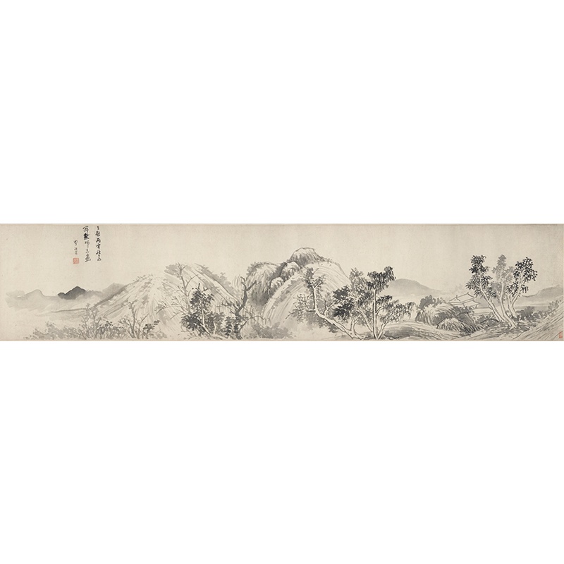 李水墨复制品名画长卷国画山水古代流芳装饰喷画国画
