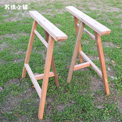 实木绷架凳子苏绣diy手工绣花凳绷柏松杉木苏绣