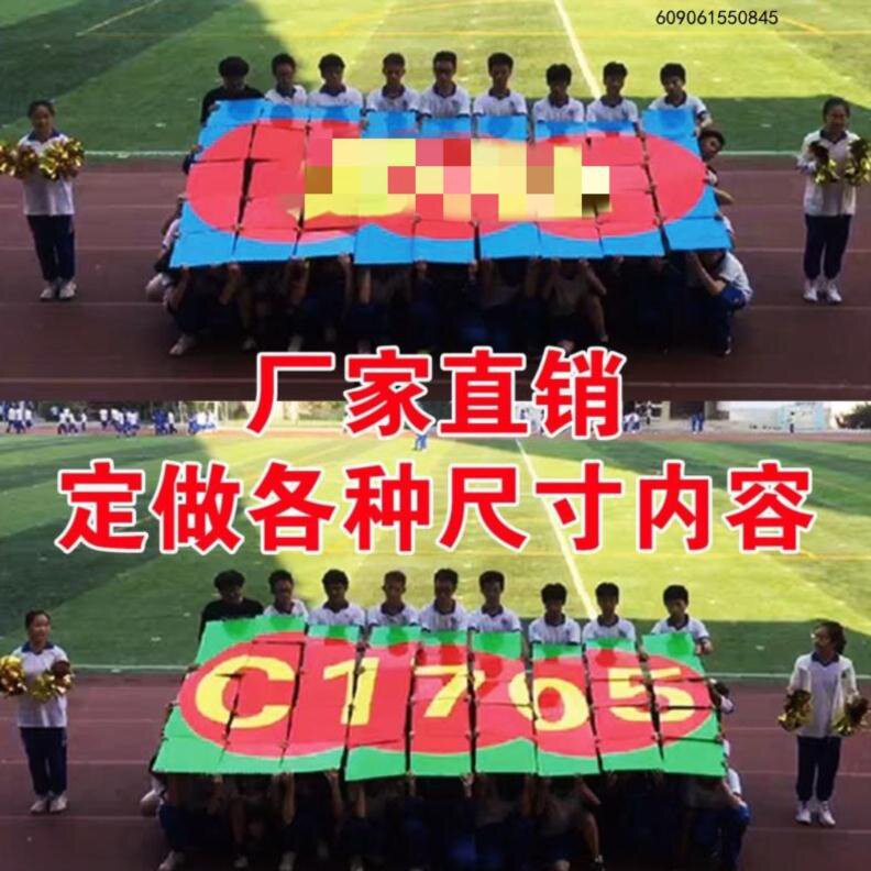 开幕式方阵旗帜大学生运动会道具拼字幼儿园团队标语牌更多啦啦队配饰