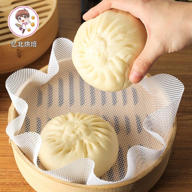 规格垫不粘重复蒸笼多硅胶包子蒸笼使用可圆形蒸垫片入5