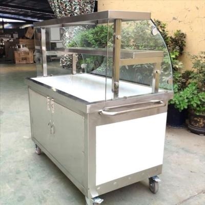 卖凉皮的小推车凉面户外家用早餐车卤煮炸串商用冰粉手推车路边
