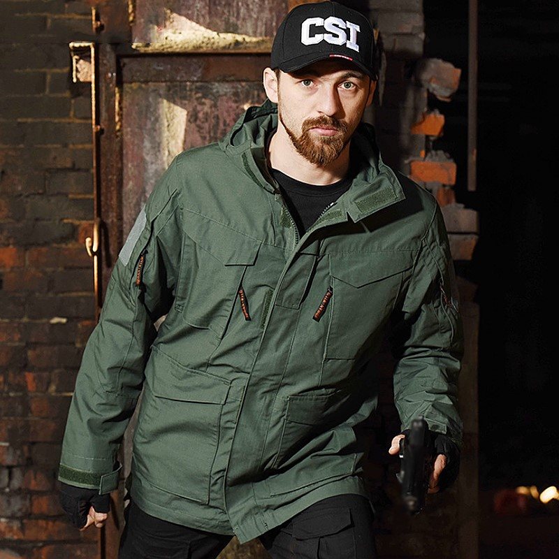 美式m65风衣军版防水cp迷彩冲锋男女美军冲锋衣