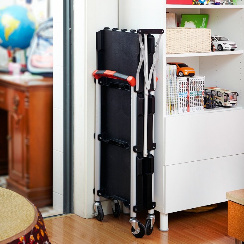 工m务免收厨推置车叠服房具层物车具工架安装手三折架用家纳可