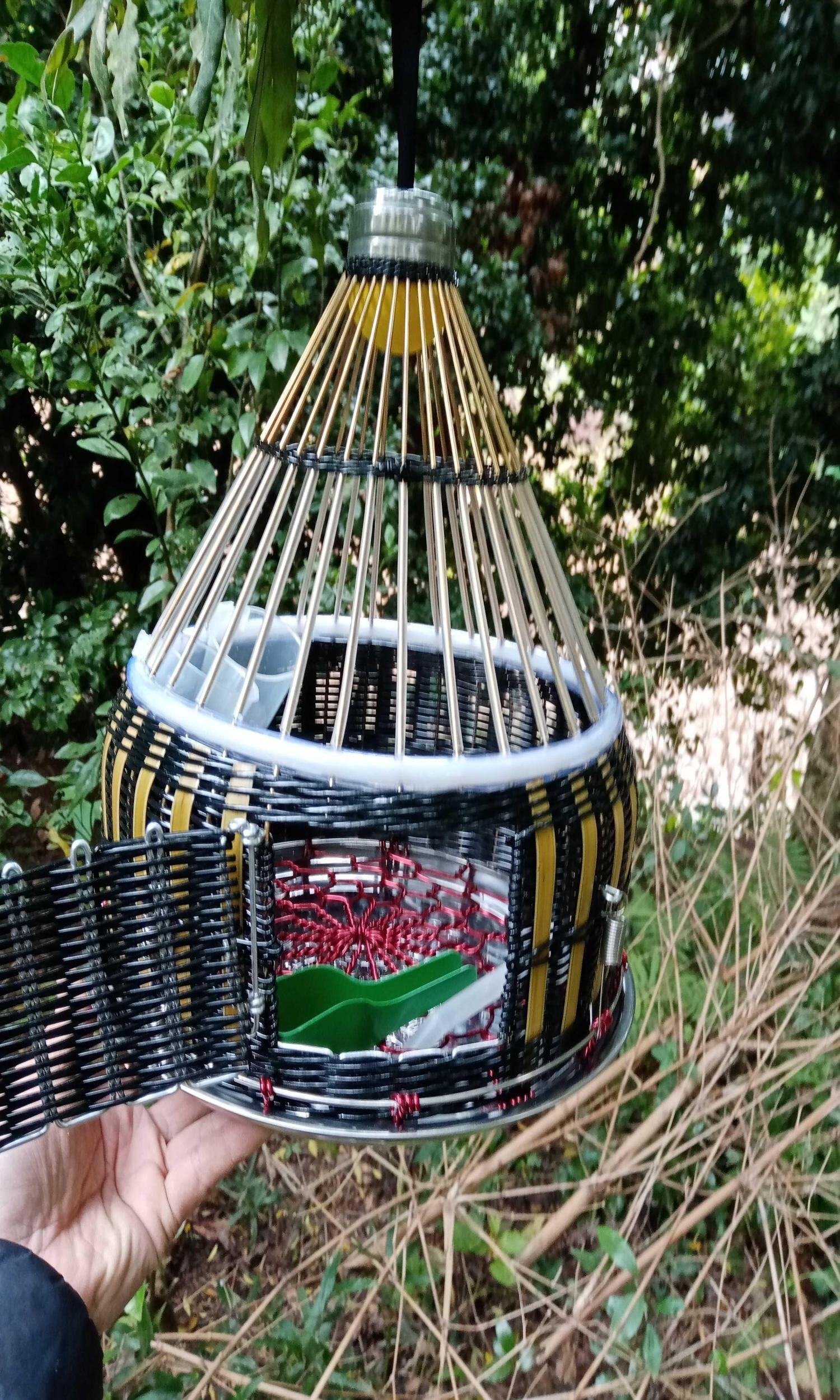 鹧鸪花花手工养殖笼子鸟笼鸡笼不锈钢上山媒笼笼子