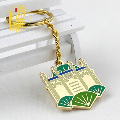 南京夫子庙总统府景点纪念印象特色送礼钥匙景泰蓝钥匙扣