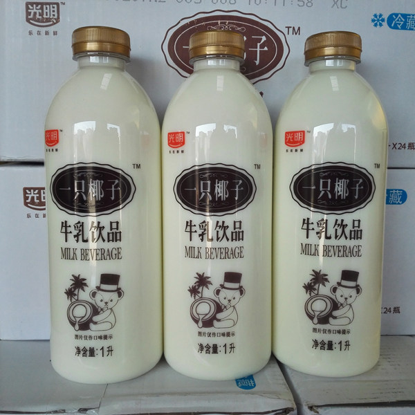光明一升椰子汁大瓶椰奶一只1l饮料饮品牛乳含乳饮料