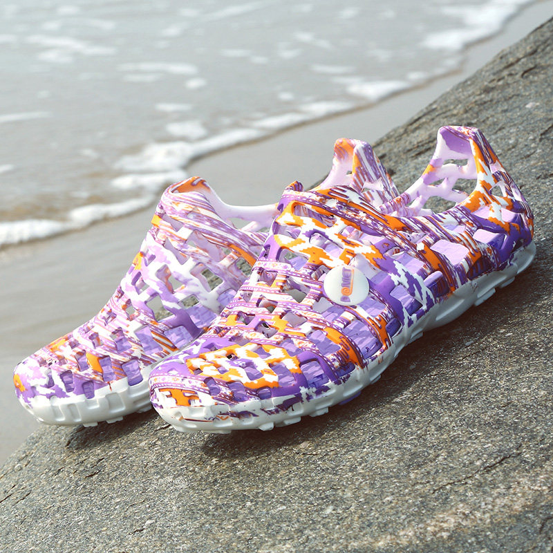 溯溪凉鞋夏季男女钓鱼朔溪涉水鞋水陆两栖浮潜洞洞速干沙滩漂流鞋