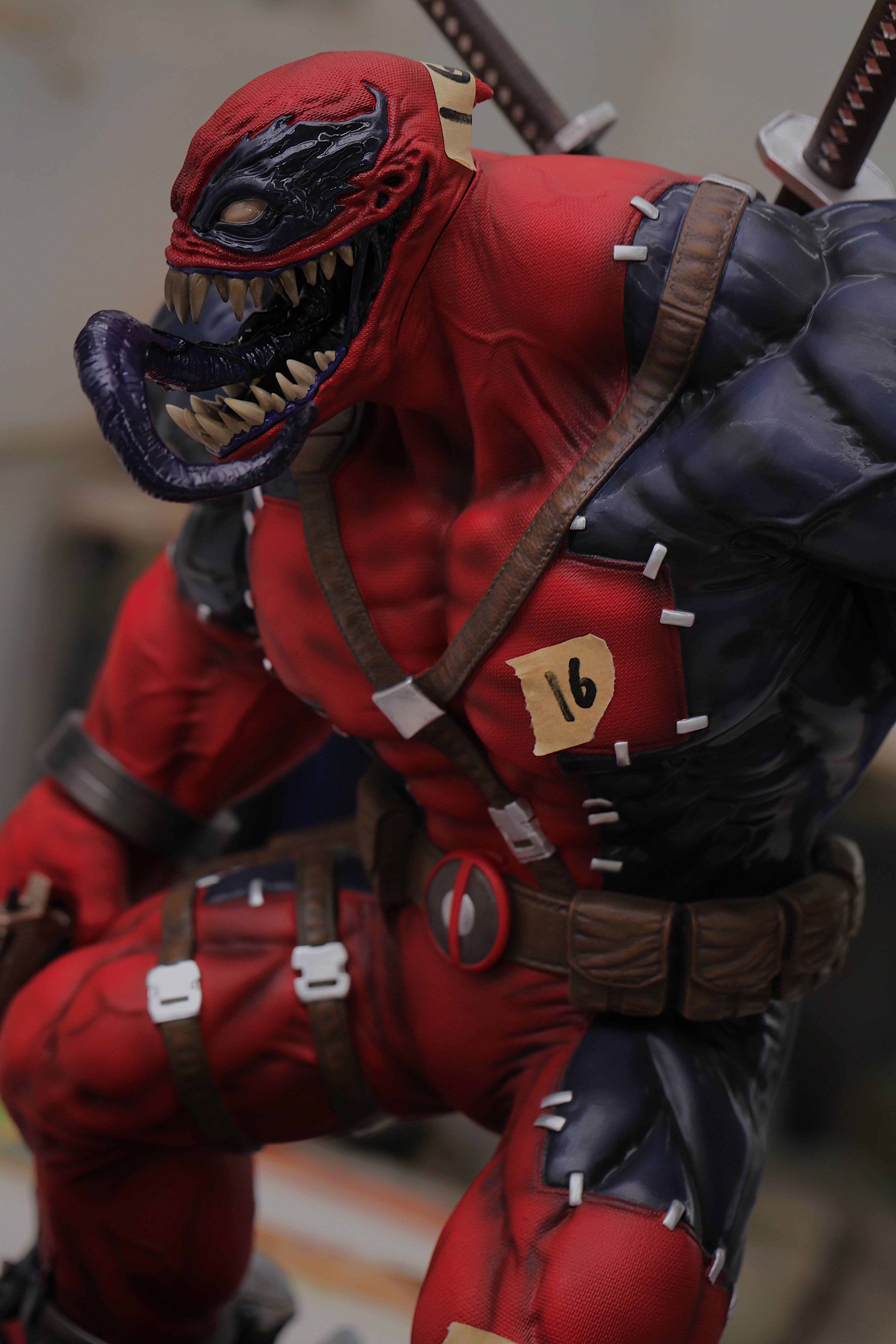 雕像毒液现货死侍私人订制五头模型手办手办