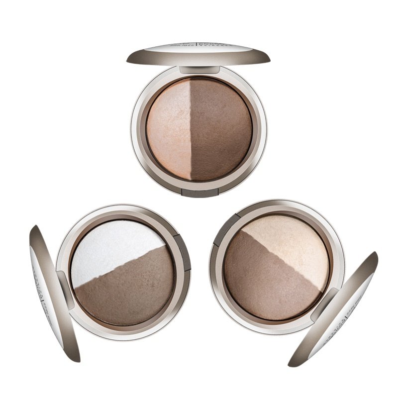 高光双色修容粉面部修颜侧影鼻影提亮阴瘦影脸部组合修容盘